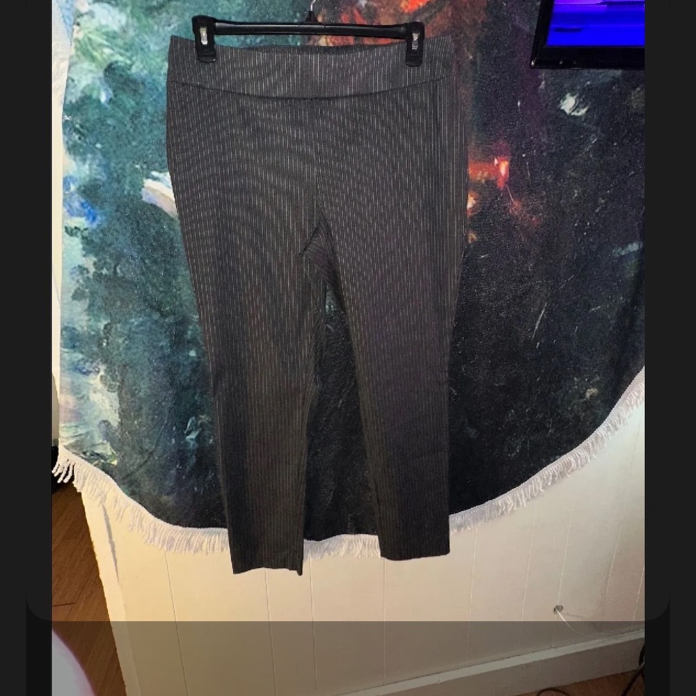 Apt. 9 Black Pinstripe Trousers